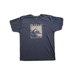 Quiksilver Mens Navy Graphic T-Shirt L